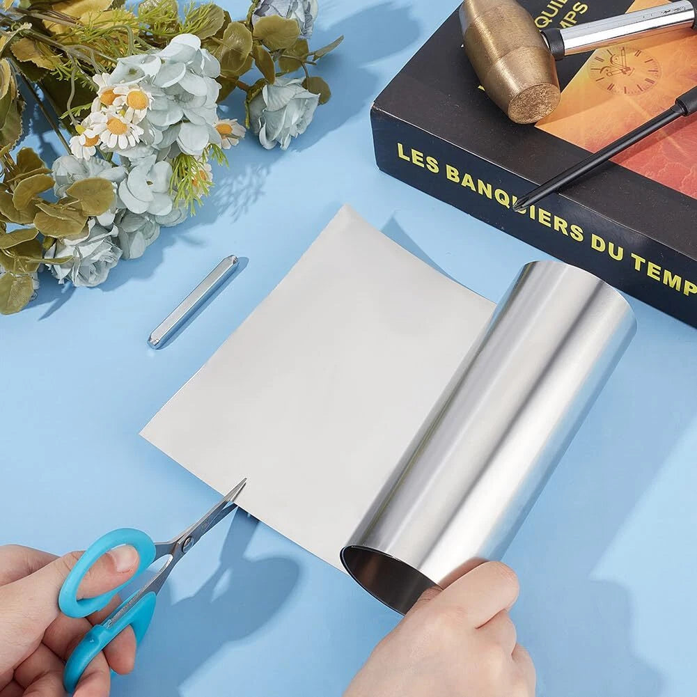 304 Stainless Steel Thin Plate Band Foil Sheet 0.05mm - 1mm Metal Strip Roll