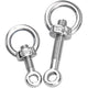 A2 Stainless Steel Eye Bolts with Nut — M5 M6 M8 M10 M12 Threaded Ring Screws