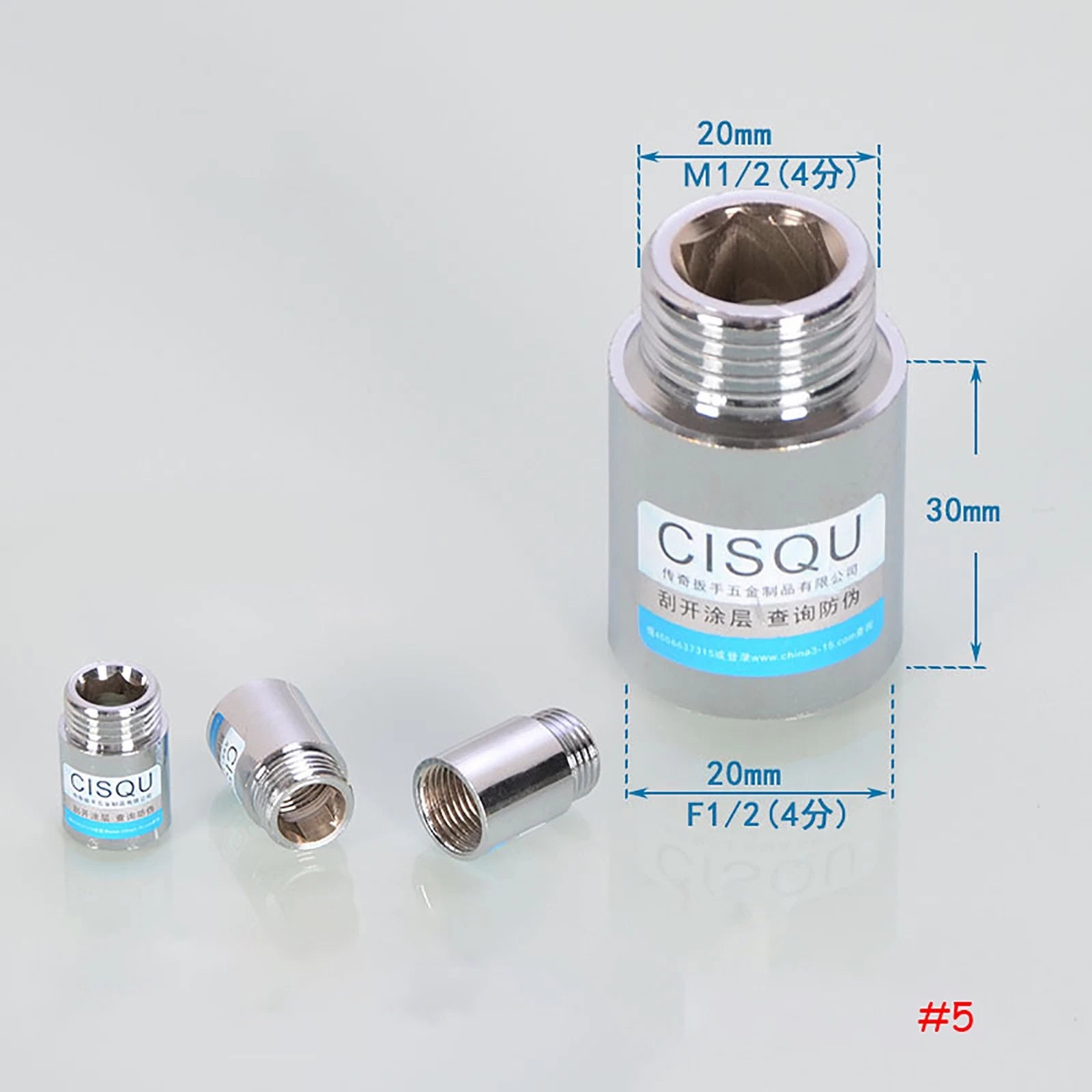 1/2" BSP Male-Female Brass Tap Extension Fitting | Threaded Pipe Connector