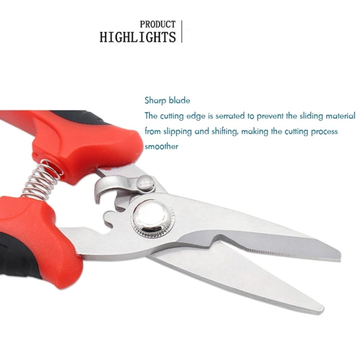 Scissors Heavy Duty 200mm Metal Cutter for Sheet/Gardening - HomeDIYer