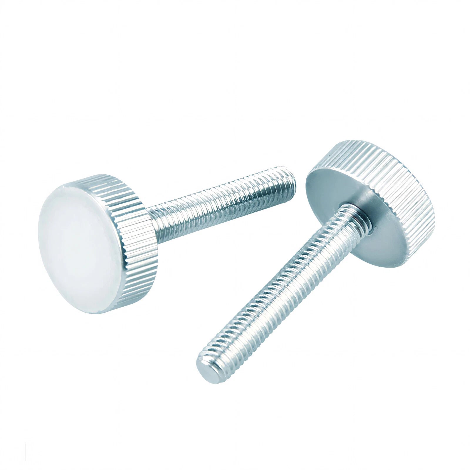 Knurled Thumb Screws with Large Flat Head — A2 Stainless Steel & Galvanized, M3 to M10