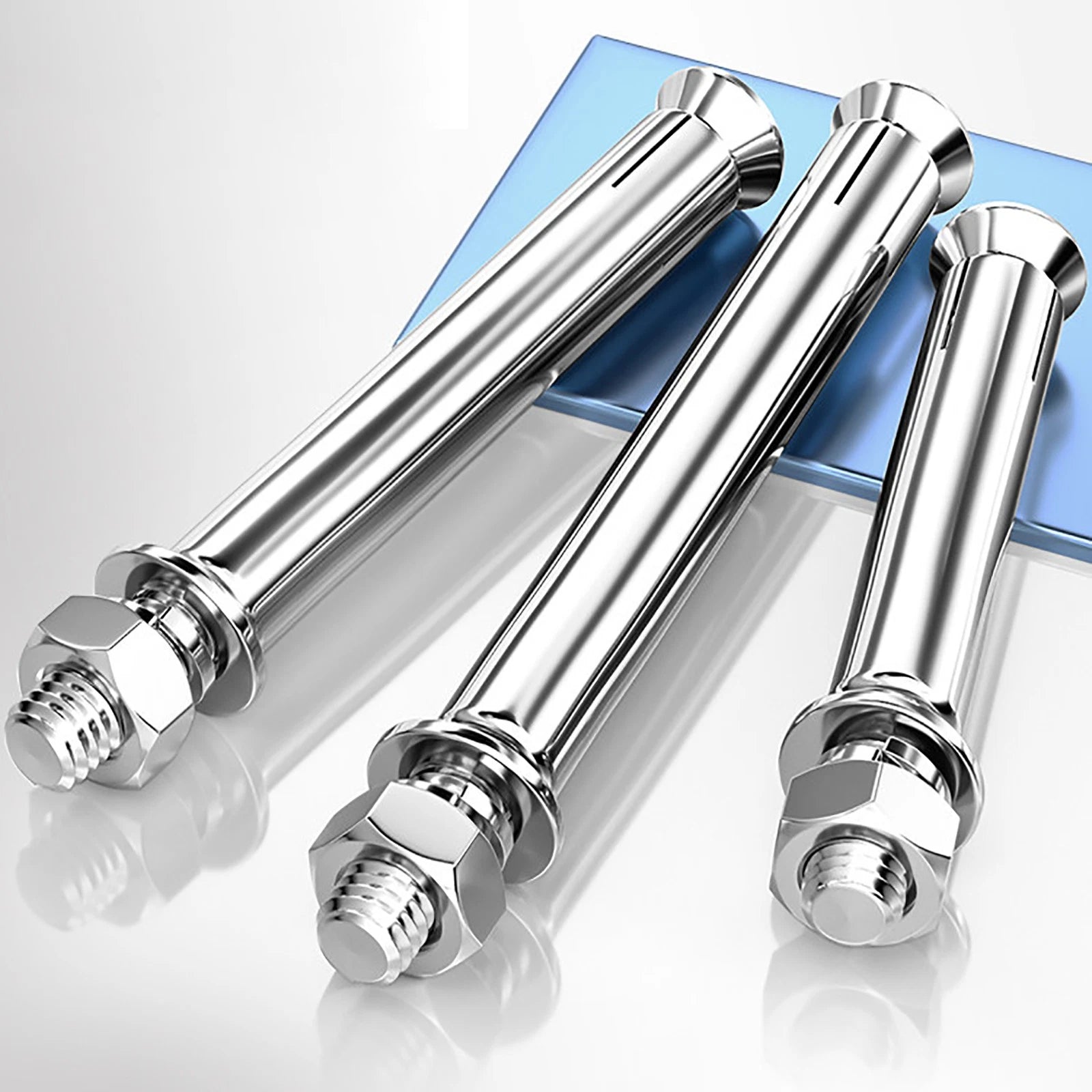 Stainless Steel Expansion Anchor Bolts for Concrete & Masonry — M6 to M16, Extra Long
