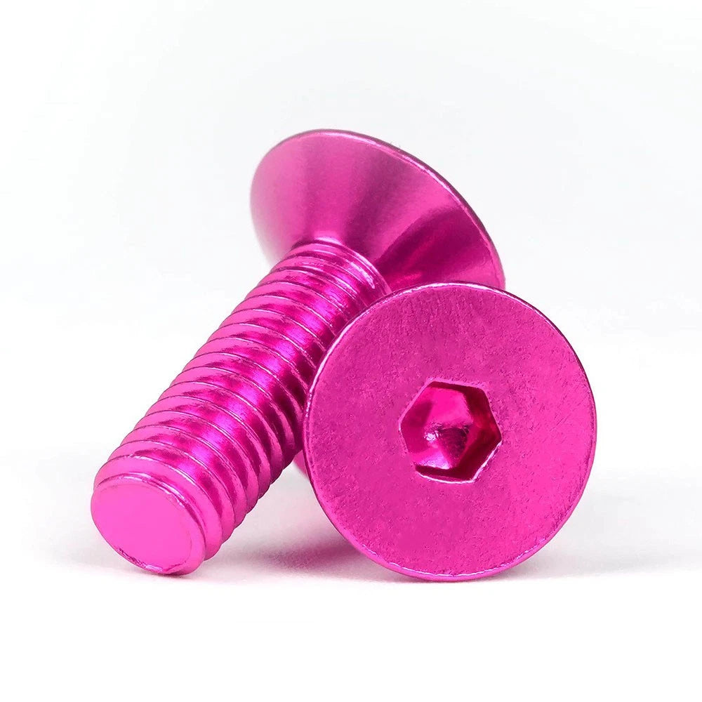 M3 Countersunk Hex Socket Aluminum Anodized Machine Screws — 10 Colors, 5–50 Pcs