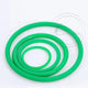 PU Round Belt Polyurethane Drive Belting — Green Solid Close Loop, 2–10mm Wire Diameter