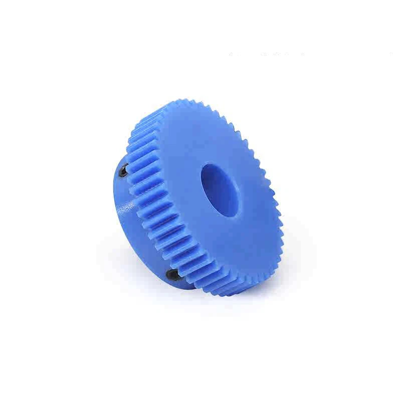 1 Mod Blue Nylon Spur Gear 16-50T Bore 4-20mm Pinion Gear Motor Gear With Step