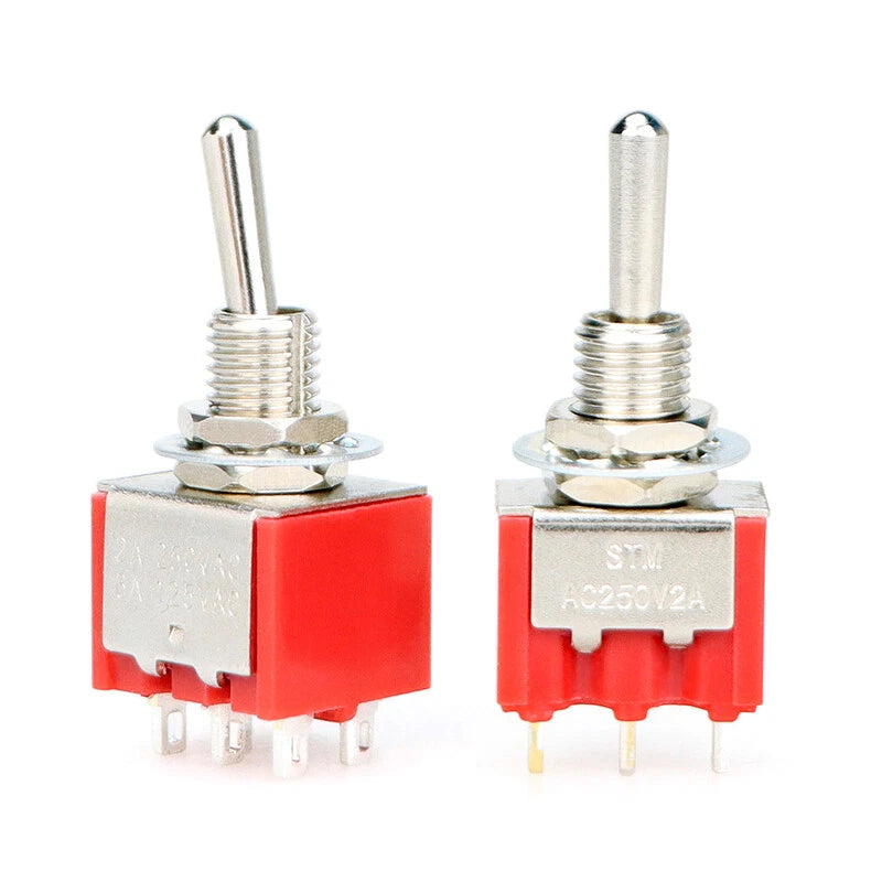 On/Off Metal Toggle Switch AC 125V/250V — MTS-102 103 202 203