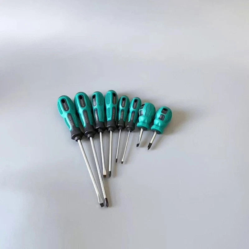 Shank L38-300mm Premium Magnetic Screwdriver Set Cross-Head Flat Heads Precision