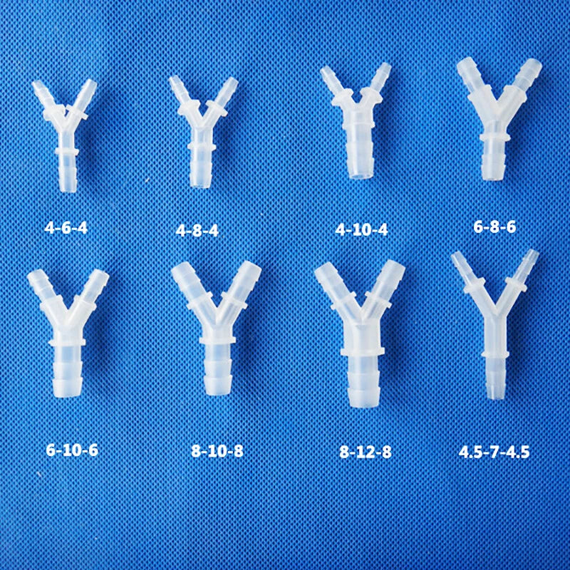 Plastic Hose Connector Splitter X T Y L-Piece Pipe Fittings 1.6mm-20mm