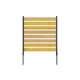 2-Panel Cedar Wood Privacy Screen 55x38.5in Anti-Rust Aluminum Frame AC Pool Trash Can Enclosure