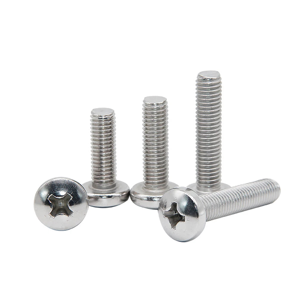 M1.6–M6 TA2 Titanium Pan Head Pozi Screws – Ultra‑Strong, Corrosion‑Resistant, 2–50mm Lengths