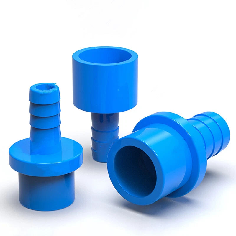 Blue Pagoda PVC Pipe Connector Fittings 20mm 25mm Adapter To Hose OD 5 8 10~20mm