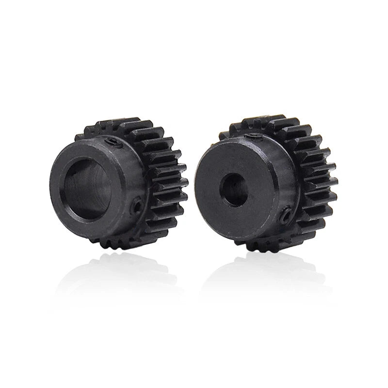 Mod 1 Steel 45# Spur Pinion Gear 10-39 Teeth Motor Gear 4-20mm Bore With Screw