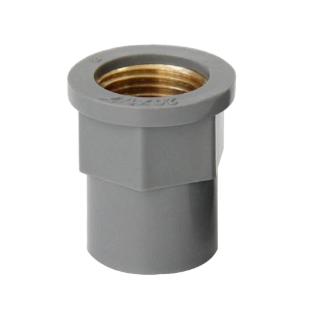 Grey PVC Threaded Pressure Pipe Fittings Ponds Pools Aquarium 1 2" 3 4" 1"