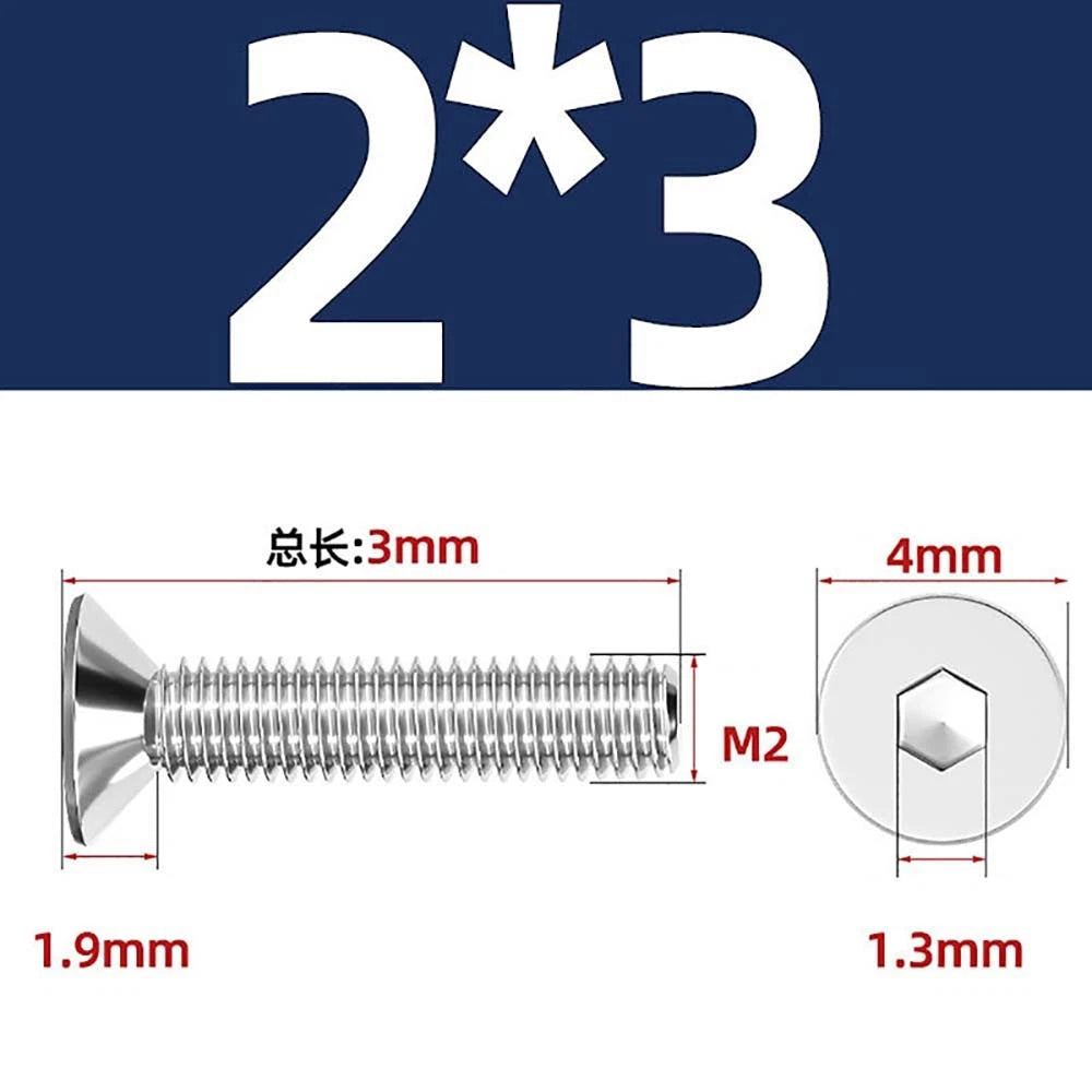 Countersunk Hex Socket Screws – A2 Stainless Steel, M2 to M16, DIN 7991, Fully Threaded