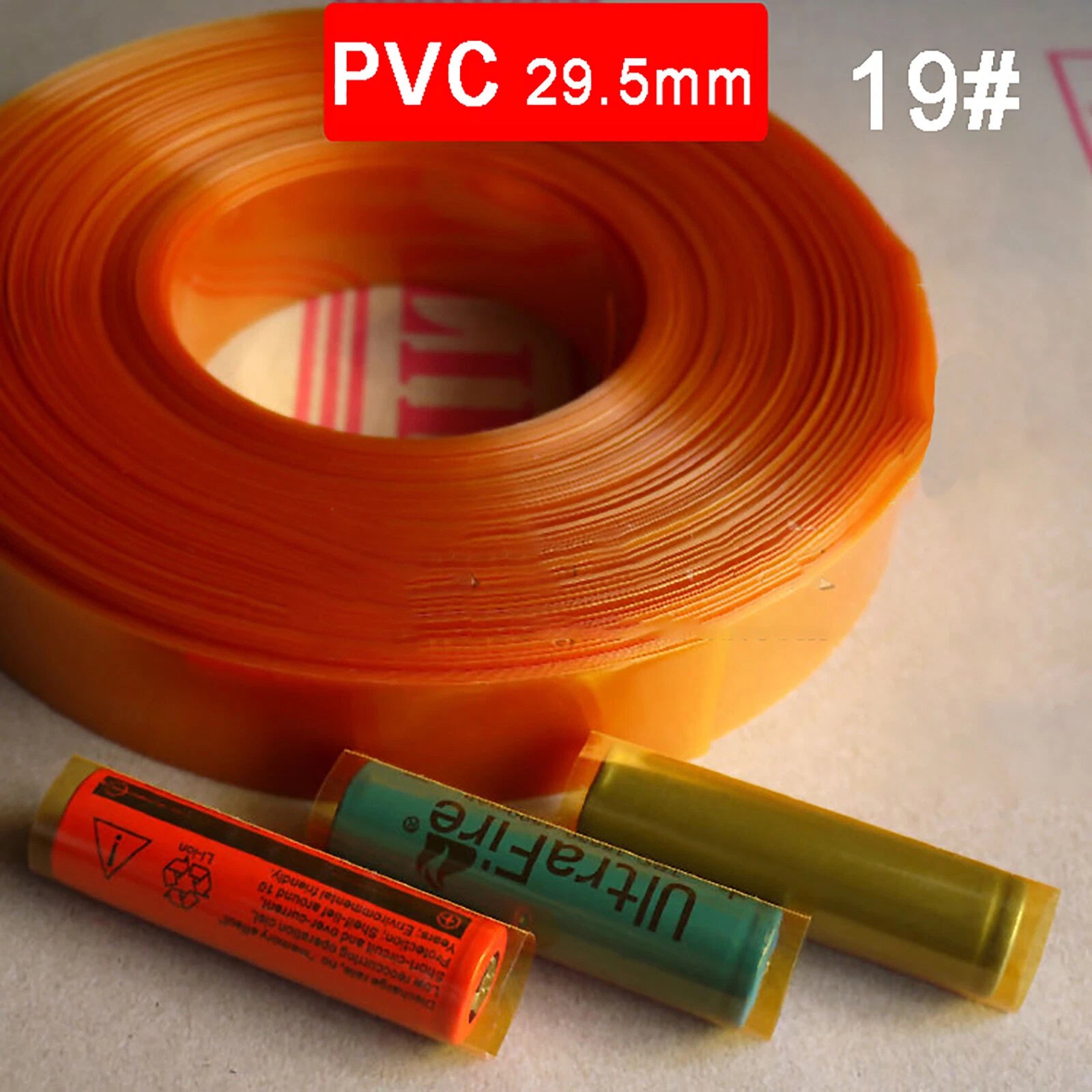 PVC Heat Shrink Tubing 29.5mm Flat Width (Ø18.8mm Recovered) — 22 Colors, 1m–200m