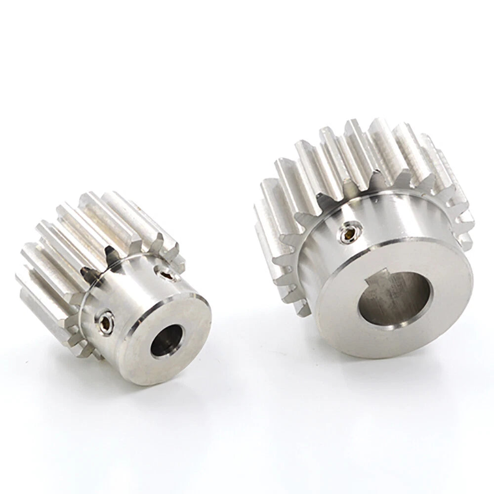 2 Module 12~30 Teeth, 8mm-25mm Bore Stainless Spur Gear, Drive Gearbox With Hub