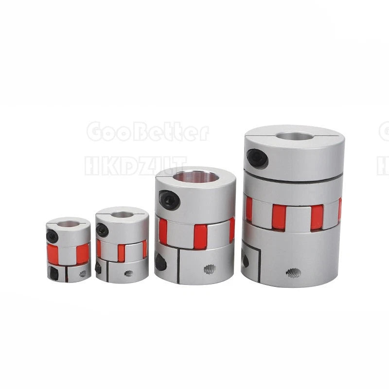 CNC Shaft Coupler Flexible Plum Spider Jaw Coupling Stepper Motor Bore 6 - 20 mm
