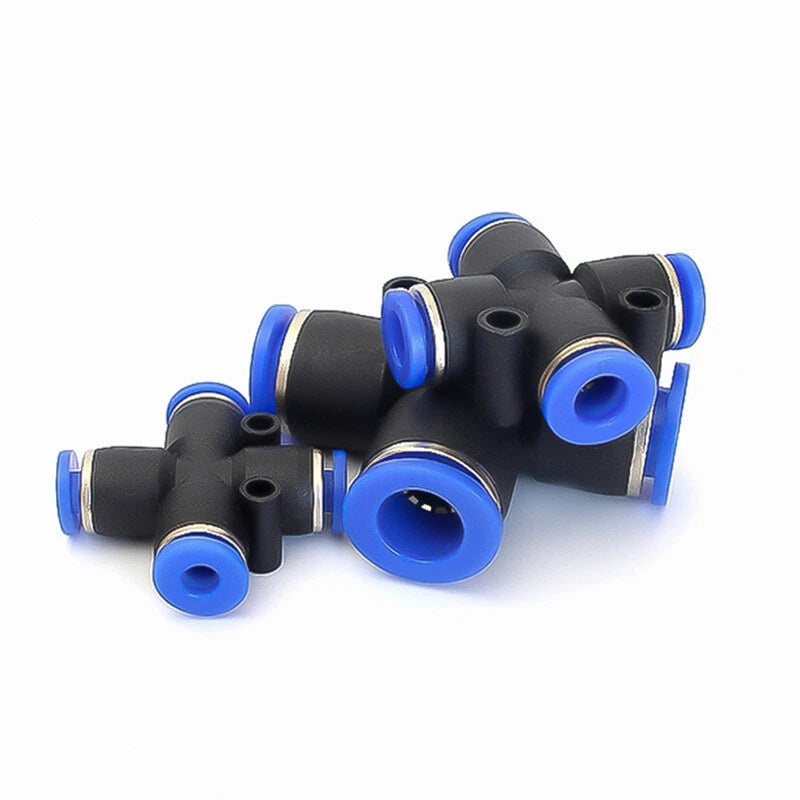 Pneumatic Push-to-Connect Fittings — Nylon Air Hose Tube Connectors, 22 Types