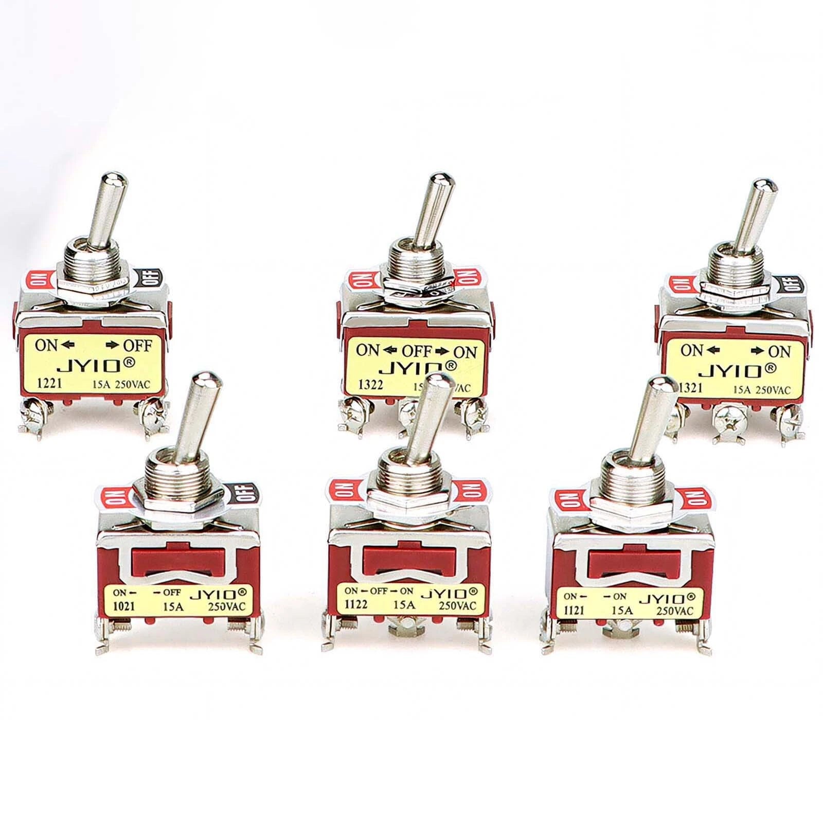 Waterproof Heavy Duty Toggle Switch ON-OFF / ON-OFF-ON | 2–6 Pin | 15A 250V