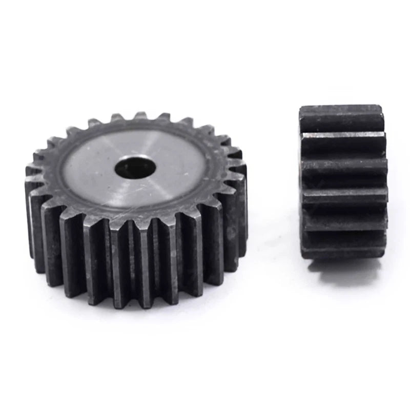 Module 5.0 Spur Gear Pinion Gears 45# Steel 10T to 38T Metal Spur Transmission