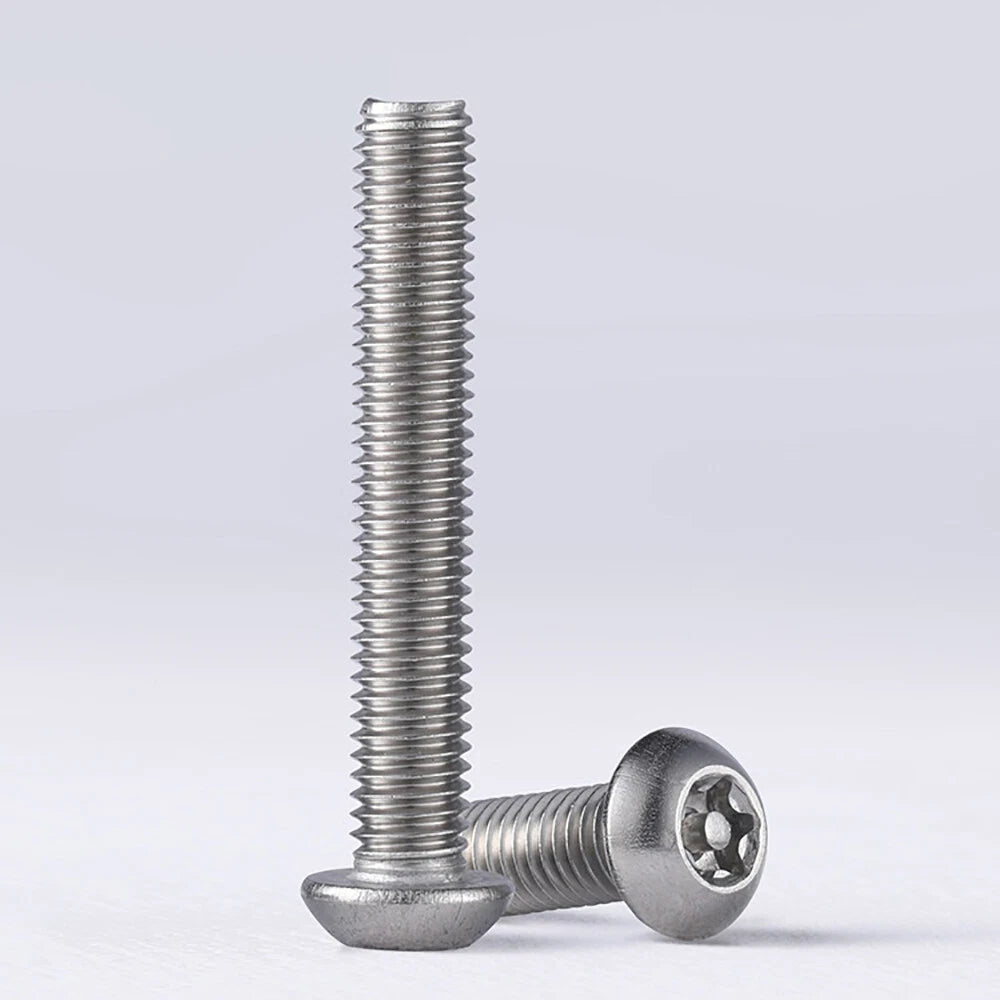 M10 Button Head Torx Security Screws | A2 Stainless Steel | Tamper-Resistant | 20–60mm