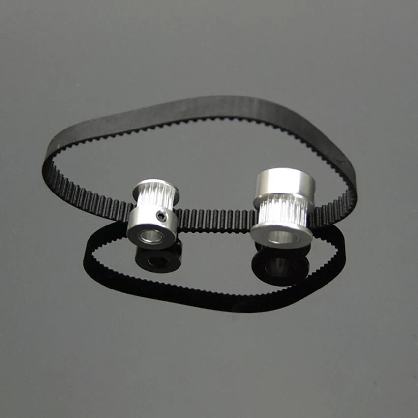 2GT Timing Belt Pulley 16T - 60T 2GT Transmission Belts 140-1220mm For CNC Motor