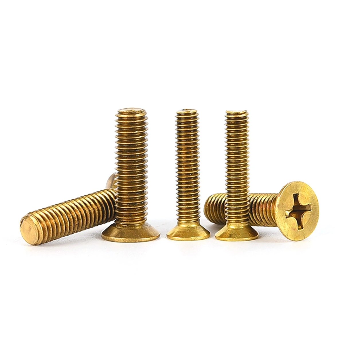 Brass Pozi Countersunk Machine Screws DIN 965 M2 - M8 Flat Head - HomeDIYer