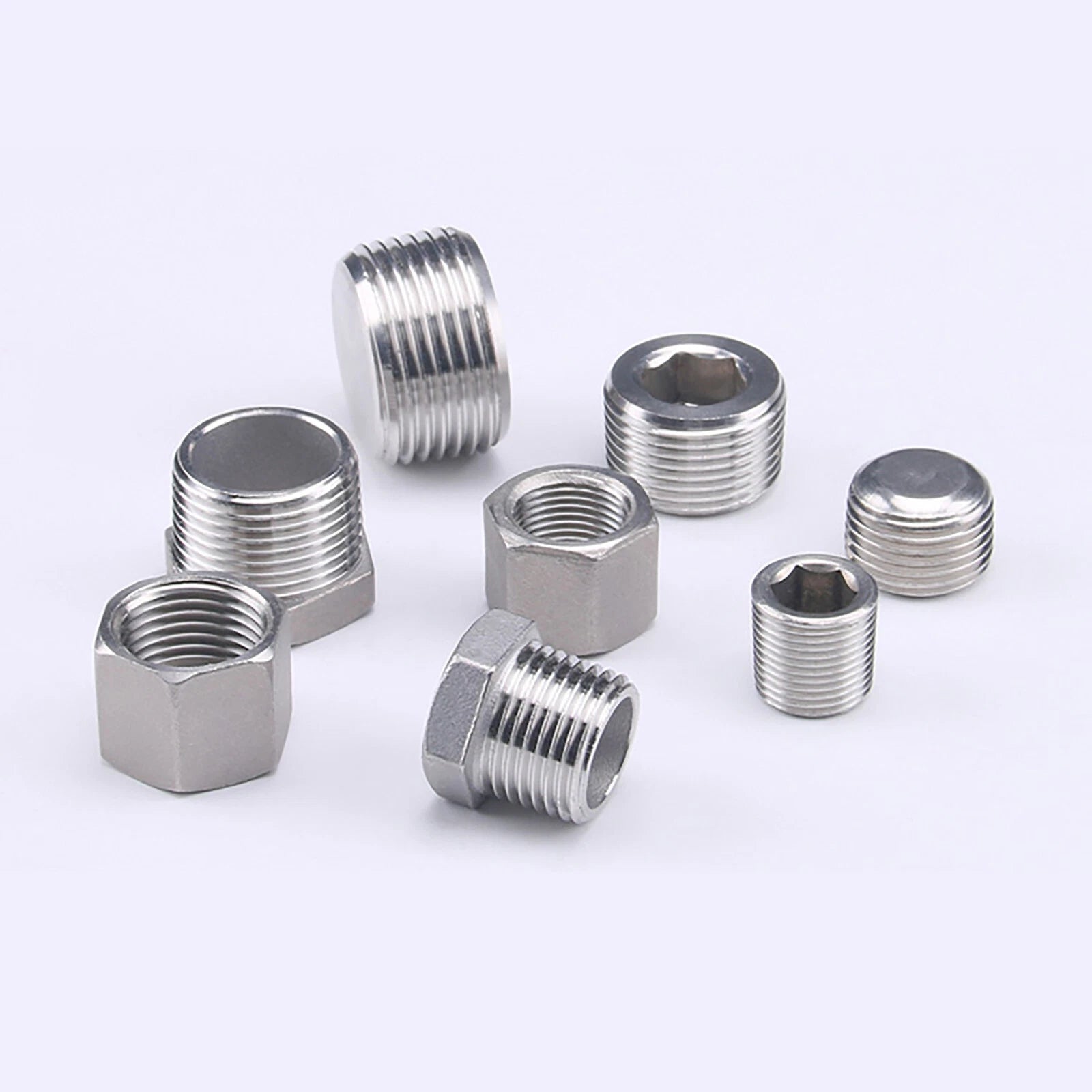 Stainless Steel BSP Pipe Fittings – Socket Plug, Hex Plug & Hex Cap 1/4" to 2"