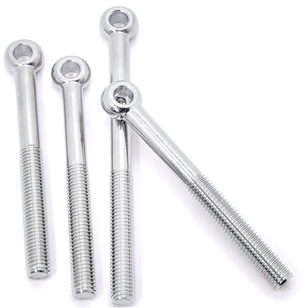 M5 - M24 A2 304 Stainless Steel Partially Threaded Forged Eye Bolts with Rings for Wire Rope & Hanging - HomeDIYer