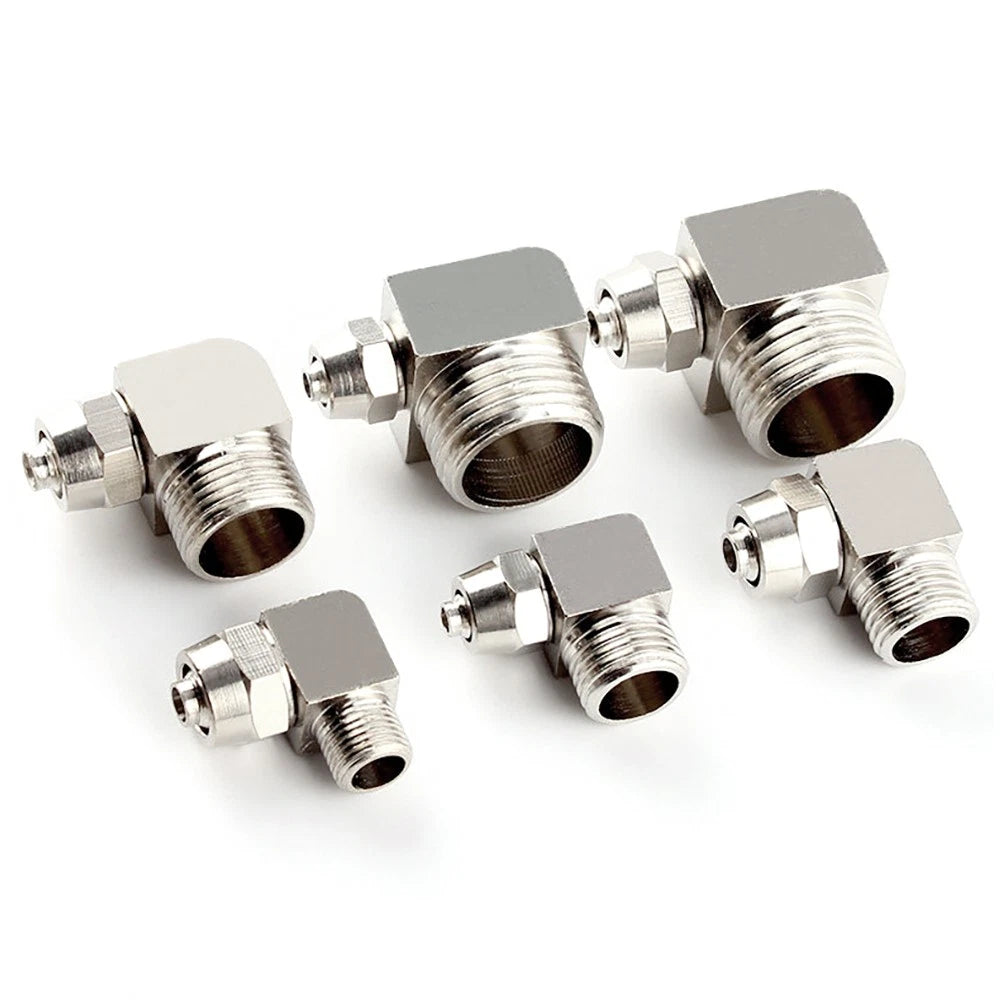 Pneumatic Push-to-Connect Fittings — Straight, Elbow, Tee, Cross & Threaded Types