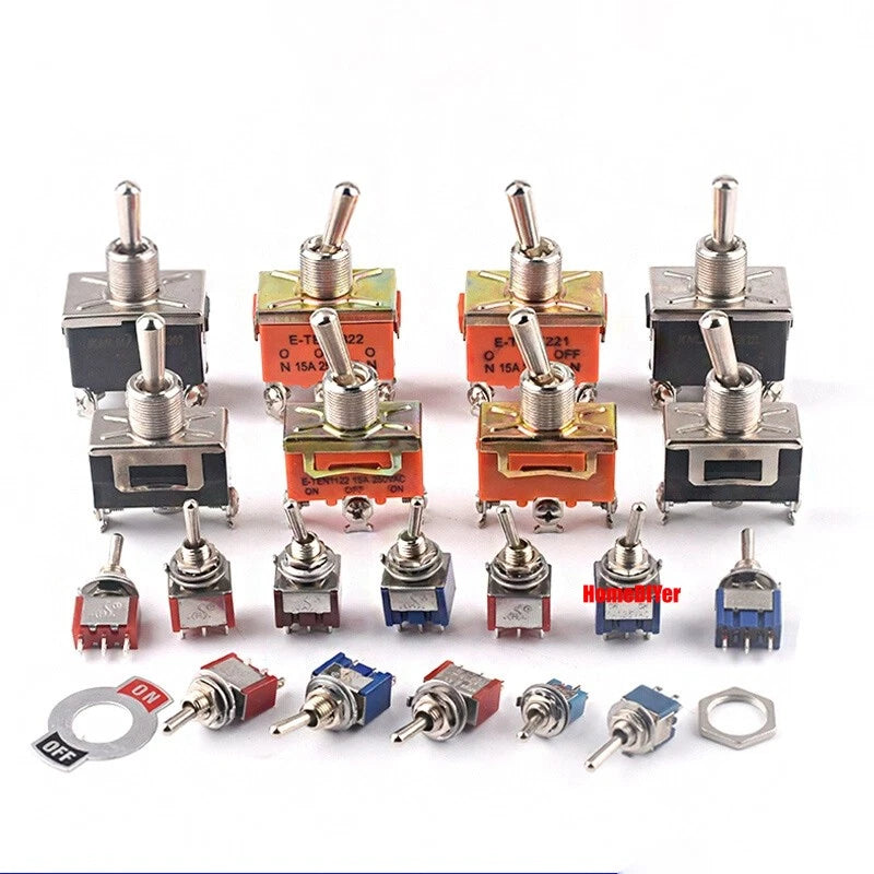 Mini Toggle Switch – MTS / SMTS / E-TEN / PS-102 / DS438 Series, 2 3 6-Pin Rocker Switches