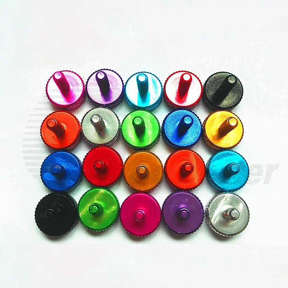 M3 Aluminum Knurled Thumb Screws – 5‑Pack, 5–50mm, Anodized 10 Colors, Hand Grip Bolts - HomeDIYer