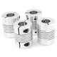 Inner Orifice 5-10mm Flexible Shaft Coupling Rigid Stepper Motor Coupler D20*L25