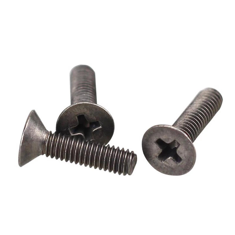 M2 M2.5 M3 M4 Titanium Phillips Countersunk Screws – Flat Head Machine Bolts