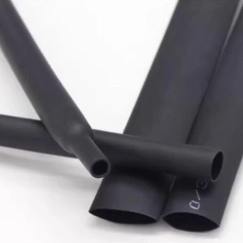 Black Heat Shrink Tubing 2:1 Ratio — 0.8mm to 210mm, Cut to Length
