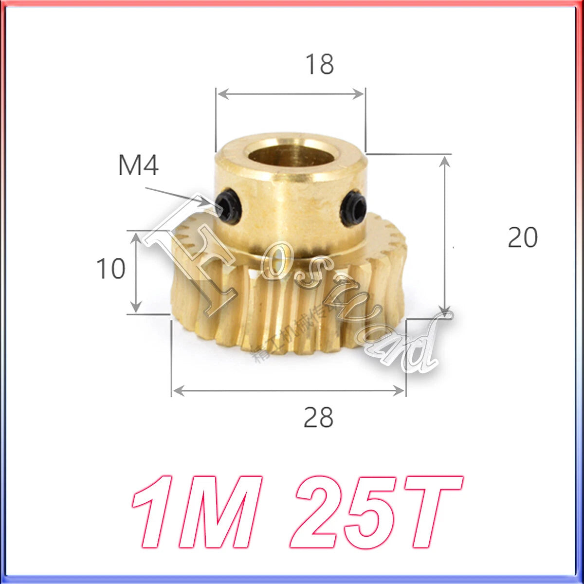 Worm Gear Set 0.5/0.8/1/1.5 Mod Rod Shaft Gear Wheel Reduce Transmission Part