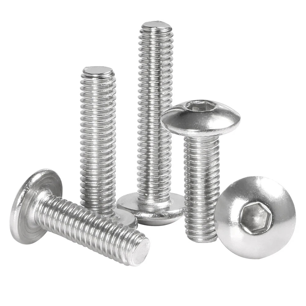 M3–M10 A2 Stainless Steel Truss Head Socket Cap Screws — Hex Allen Drive Machine Bolts