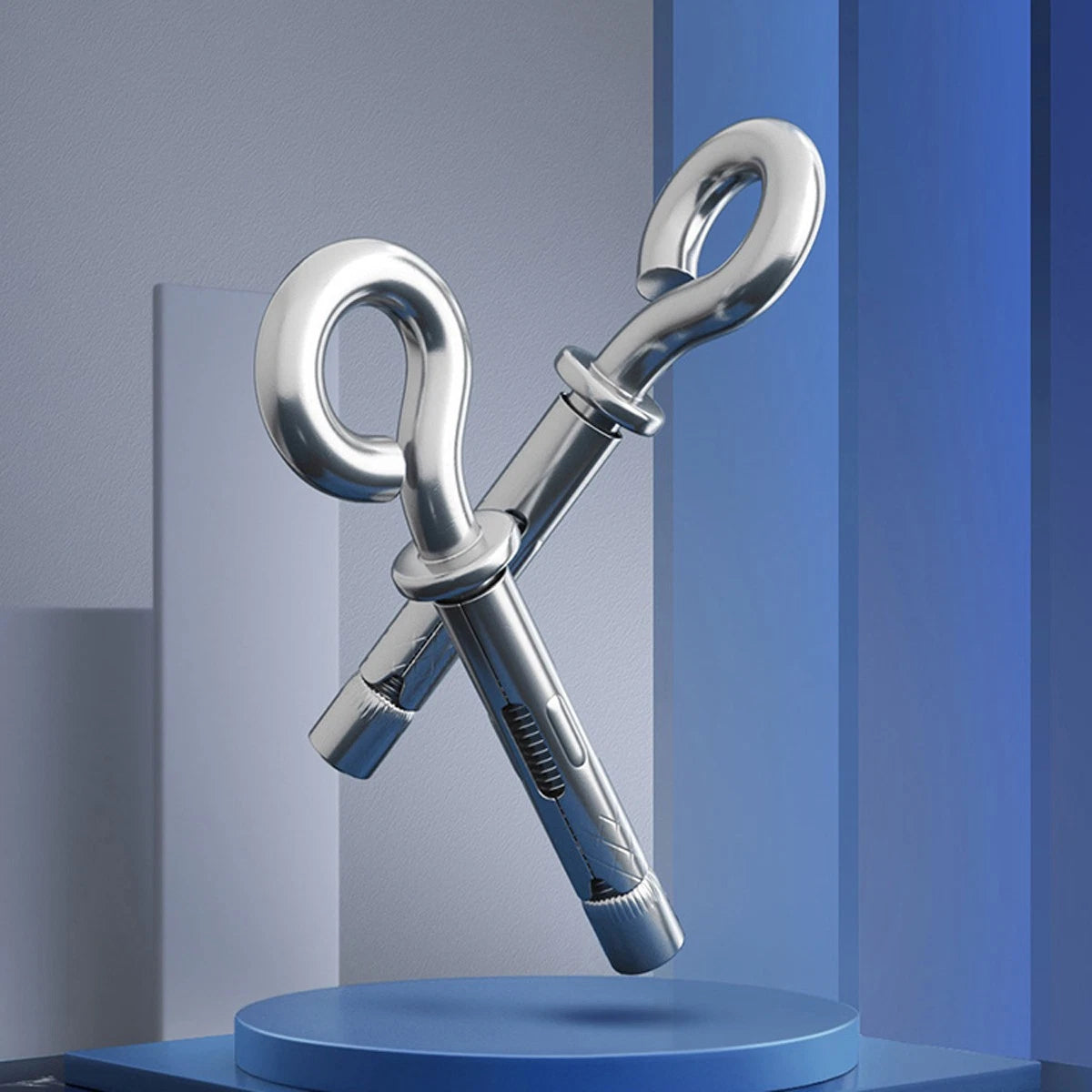 304 Stainless Steel A2 Eye Bolt Sleeve Anchors for Concrete — M6.5 M8 M10 M12