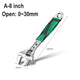 Adjustable Spanner Wrench 6 8 10 12"  Cr-V Steel Metric Scale Strong Grip Handle