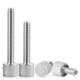 1 Pcs M3 M4 Knurled Thumb Screws Flat Head Thumb Screw Bolts Steel Nickle Plated