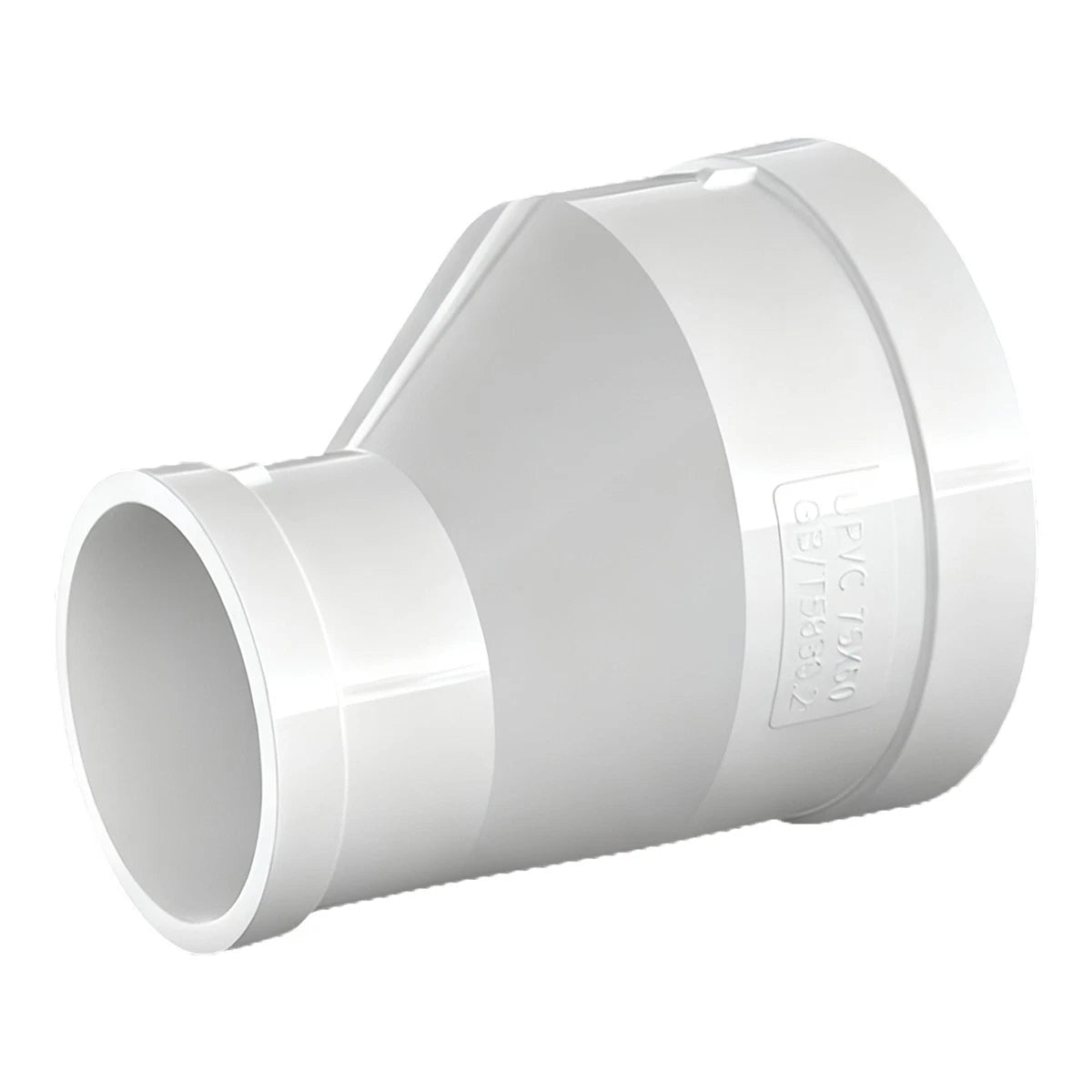 PVC Eccentric Reducer Connectors Adapter Metric Plumbing Fittings For Water Pipe