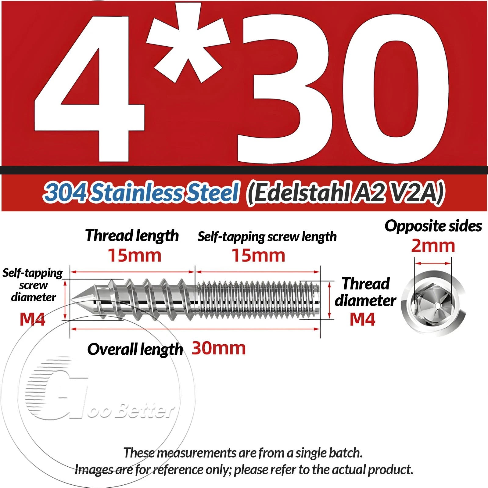 STAINLESS STEEL Wood To Metal Dowels Hanger Bolts Dual Thread Screws Furniture