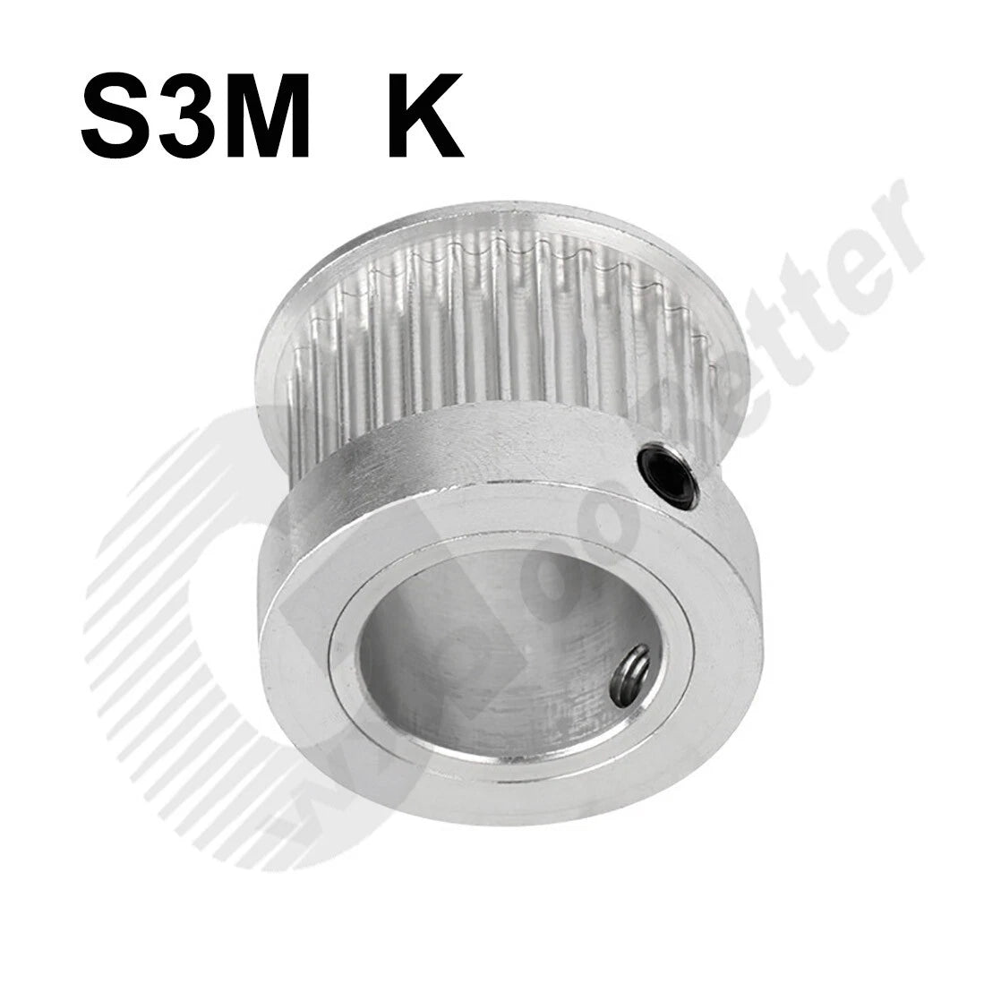 S3M 15mm Timing Belt Smooth Tooth Drive Pulley 12~30 Teeth Bore=5mm 6mm~15mm