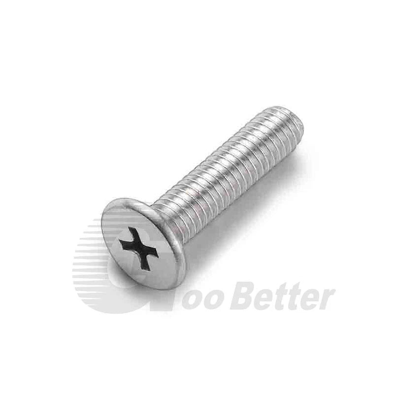 Mini Phillips Thin Flat Head Machine Screws – A2 Stainless Steel, M2 M2.5 M3 (2–20mm)