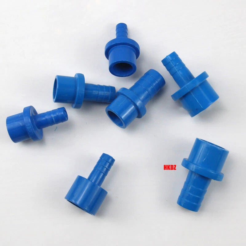 Pagoda 8mm~20mm Plug Blue PVC Pipe Connector Fittings Adapter To Hose OD 20 25mm