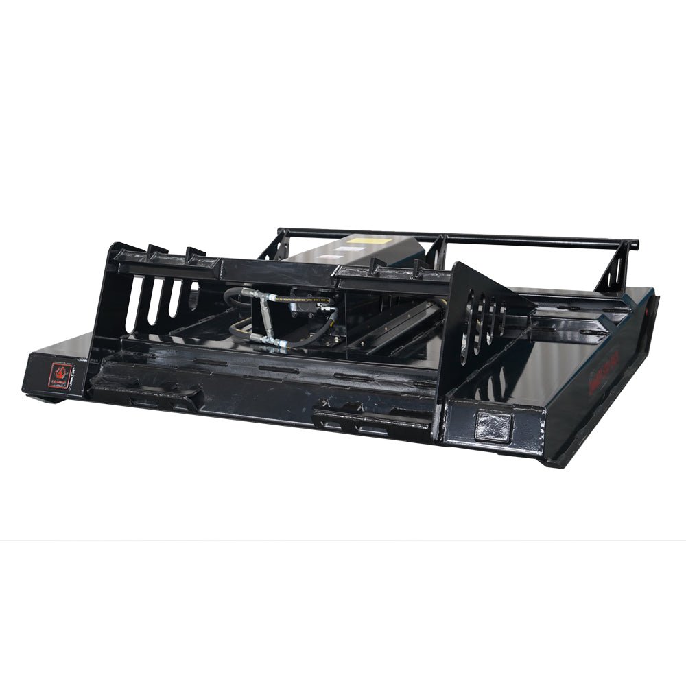 72" Skid Steer Hydraulic Heavy Duty Brush Mower Cutter Attachments, Fits Universal Skid Steer Quick Attach - HomeDIYer