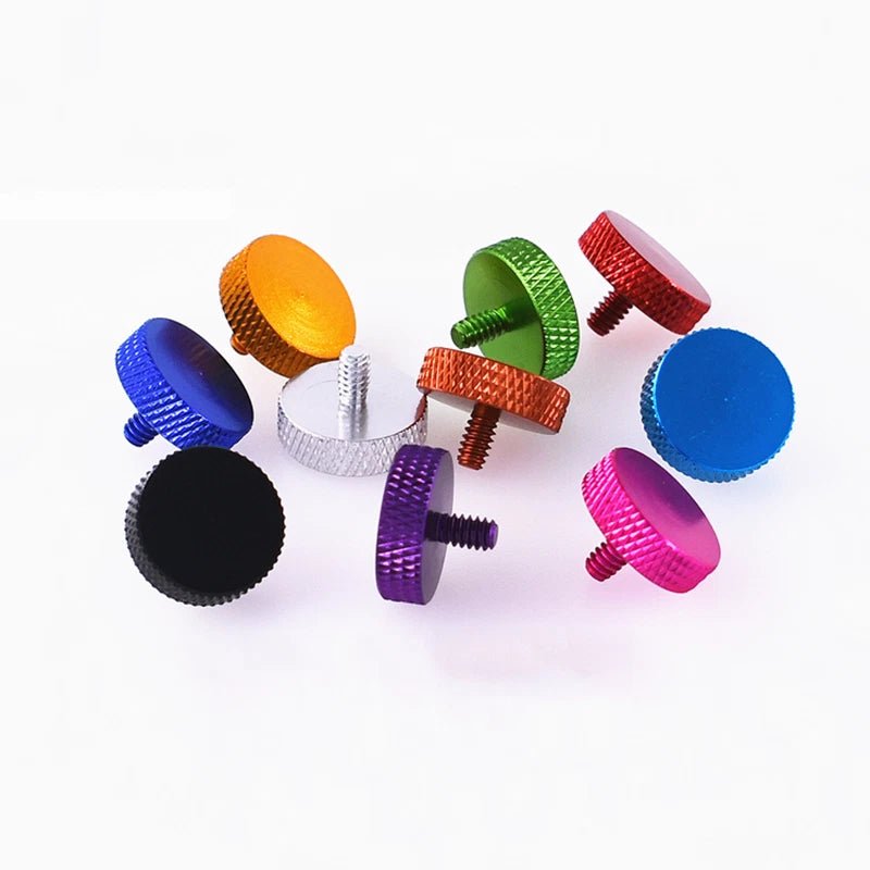 6 - 32 UNC Aluminium Knurled Thumb Screws – Anodised Hand Grip Knob Bolts (5–30mm Thread Lengths) - HomeDIYer