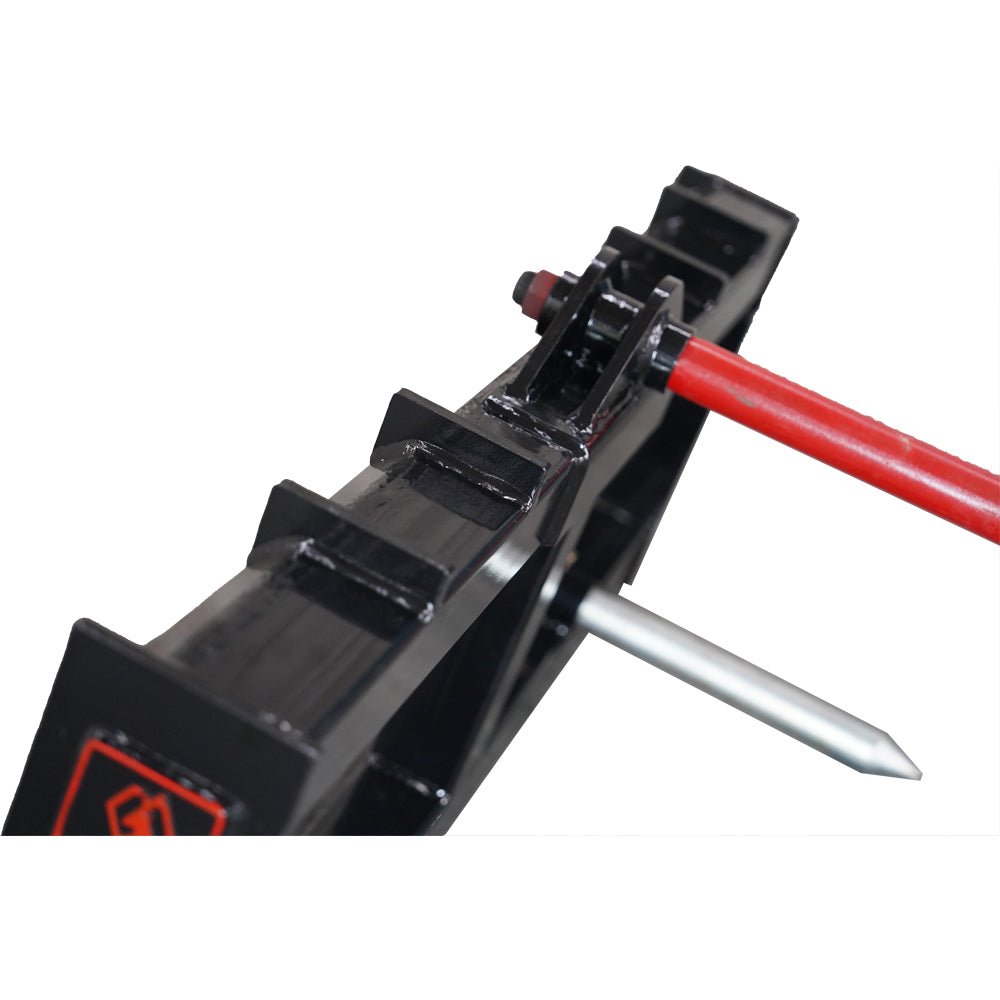 Landy Attachments 43'' Hay Spear Skid Steer Quick Tach - HomeDIYer