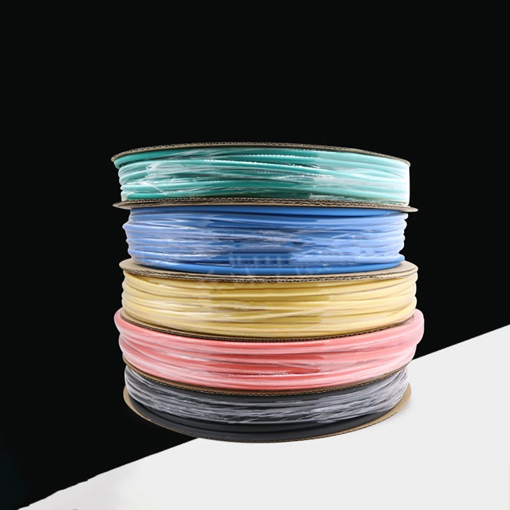 Heat Shrink Tubing 2:1 Ratio — φ2mm to φ210mm, 7 Colors, 1m Length