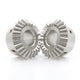 1-3 Module 15-30 Teeth Stainless Steel Umbrella Bevel Gear 90° Angle, Ratio 1:1